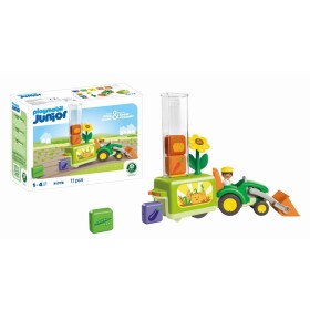 Playmobil - Junior dezvoltare prin joaca Tractor cu incarcatura si semanatoare Playmobil - 1